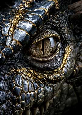 Close-up of a Dragon's Eye