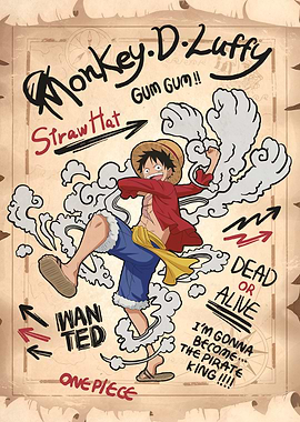 Luffy's Grand Adventure Graphic Poster