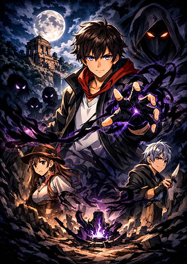 Anime characters with dark magic