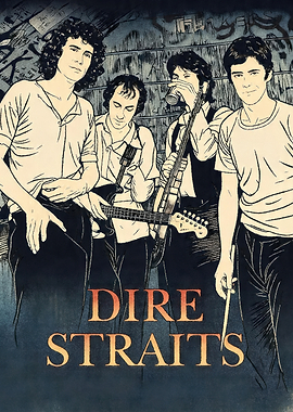 Dire Straits Band Poster