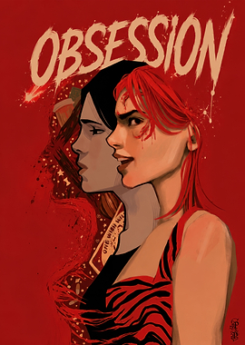 Obsession Poster with Two Women