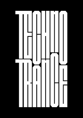 Techno Trance Text Art