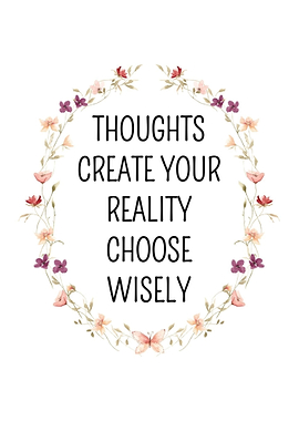 Floral Wreath with Inspirational Quote