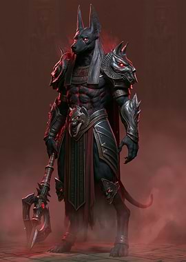 Anubis Warrior with Spiked Staff