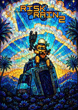 Risk of Rain 2 Stained Glass Poster
