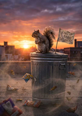 Squirrel King of Bad Decisions