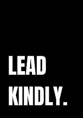Lead Kindly Text Art