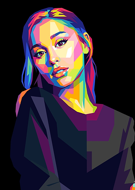 Pop Art Portrait of Ariana Grande