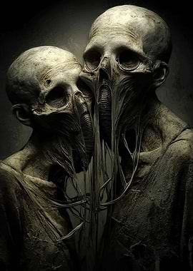 Horror Figures with Fused Faces
