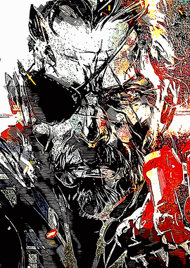 Big Boss Metal Gear Solid Art