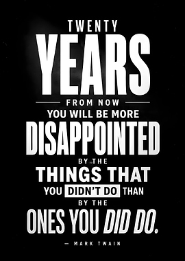 Mark Twain Quote Poster