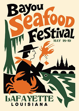Bayou Seafood Festival Poster