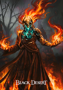 Fiery Skeleton Warrior