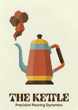 Retro Gooseneck Kettle Vintage Coffee Poster