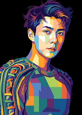 Oh Sehun Of EXO Pop Art