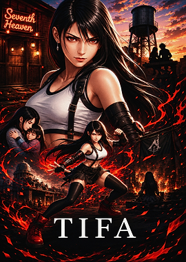 Tifa Lockhart Final Fantasy VII Poster