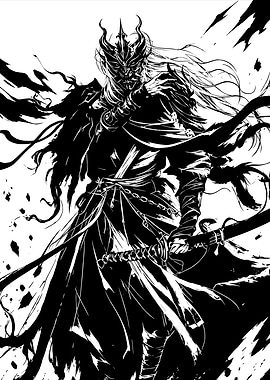 Dark Warrior with Sword