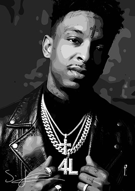21 Savage '4L' Portrait