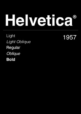 Helvetica Font Styles
