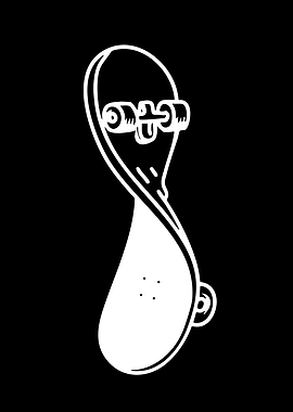 Stylized Skateboard Illustration