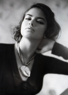 Glamorous Woman with Necklace