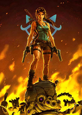 Lara Croft and Guardian Robot