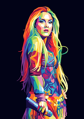 Colorful Portrait of Zara Larsson