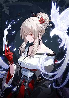 Woman with White Phoenix