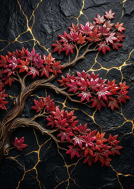 Kintsugi Maple Tree Branches