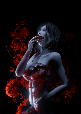 Bloody Vampire Woman