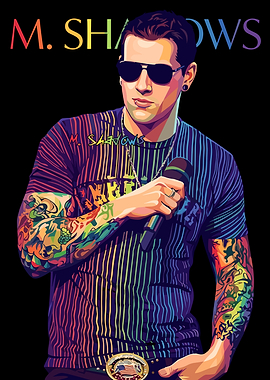 M. Shadows Pop Art Portrait