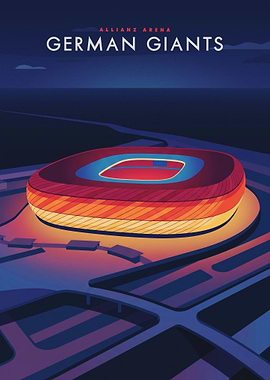 Allianz Arena German Giants Poster