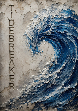 Text Art of a Crashing Wave
