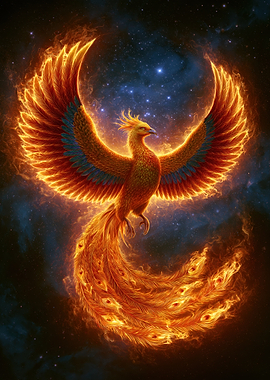 Fiery Phoenix in Cosmic Background