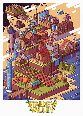 Stardew Valley Isometric Village