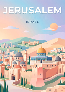 Jerusalem Cityscape Poster