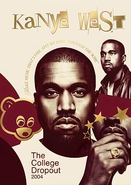 Kanye West The College Dropout Album Art