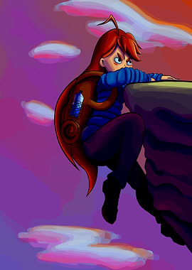 Madeline on a Cliff Edge