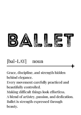 Ballet Definition Poster