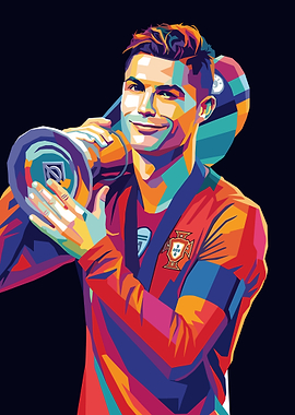 Cristiano Ronaldo Pop Art Portrait