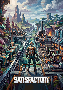 Satisfactory Game Poster