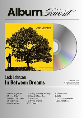 Jack Johnson In Between Dreams Album Art