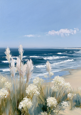Coastal Dune Landscape Painting