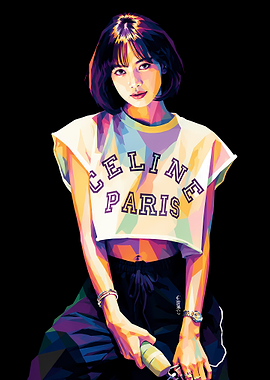 Pop Art Portrait of Lisa Blackpink