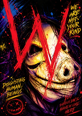 Pig Mask Horror Character