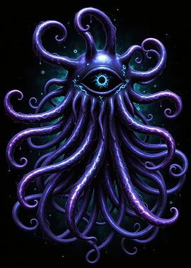 Cosmic Tentacle Monster with Eye