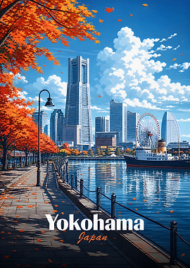 Yokohama Cityscape in Autumn