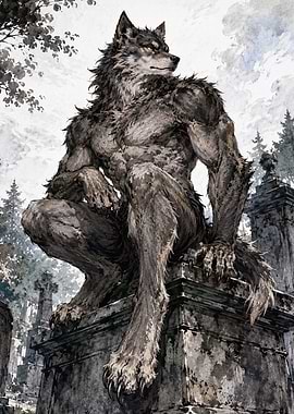 Werewolf in a Graveyard
