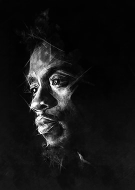 Monochromatic Portrait of Chadwick Boseman