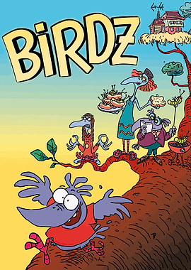 Birdz Cartoon Characters at a Picnic